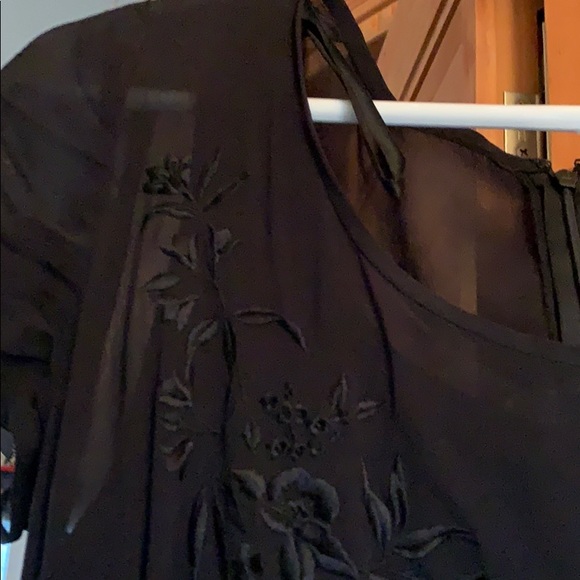 Liz Claiborne classic black dress petite size 8EUC - Picture 8 of 8